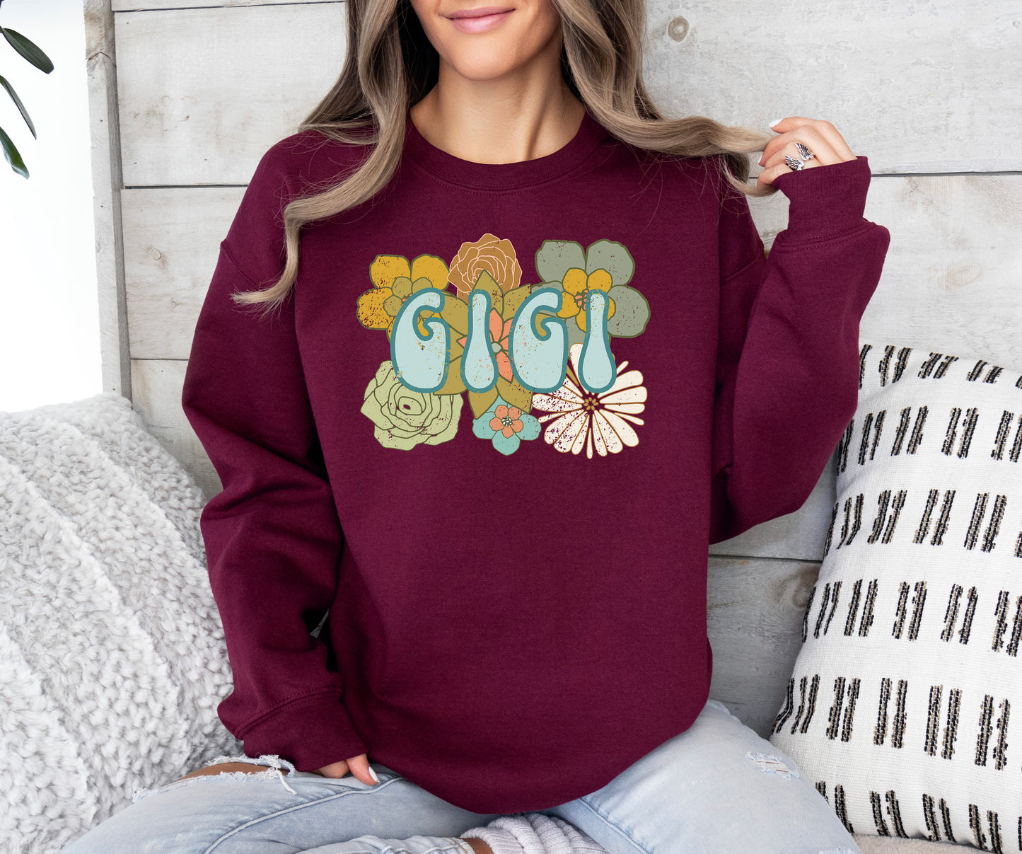 BOHO Gigi Flowers Sweatshirt | Gigi Sweatshirt