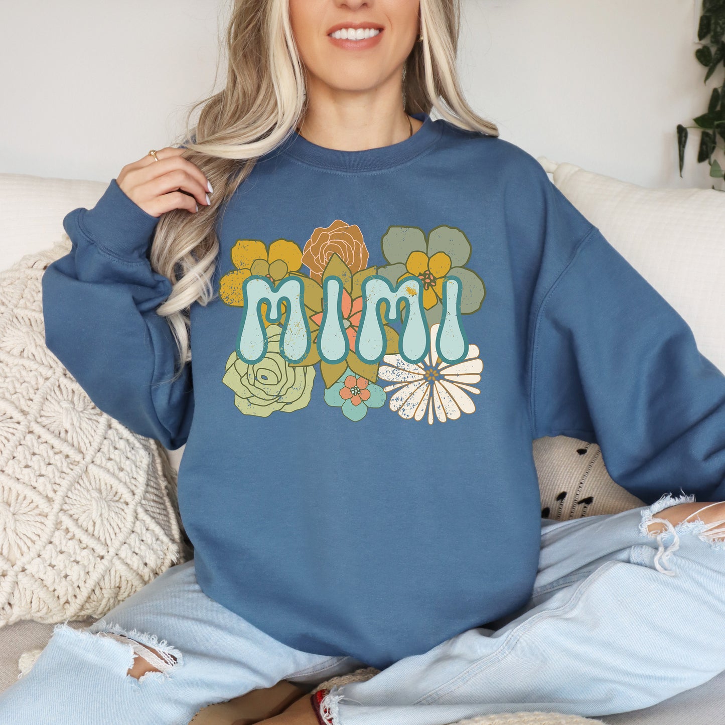 BOHO Mimi Flowers Sweatshirt | Mimi Sweatshirt