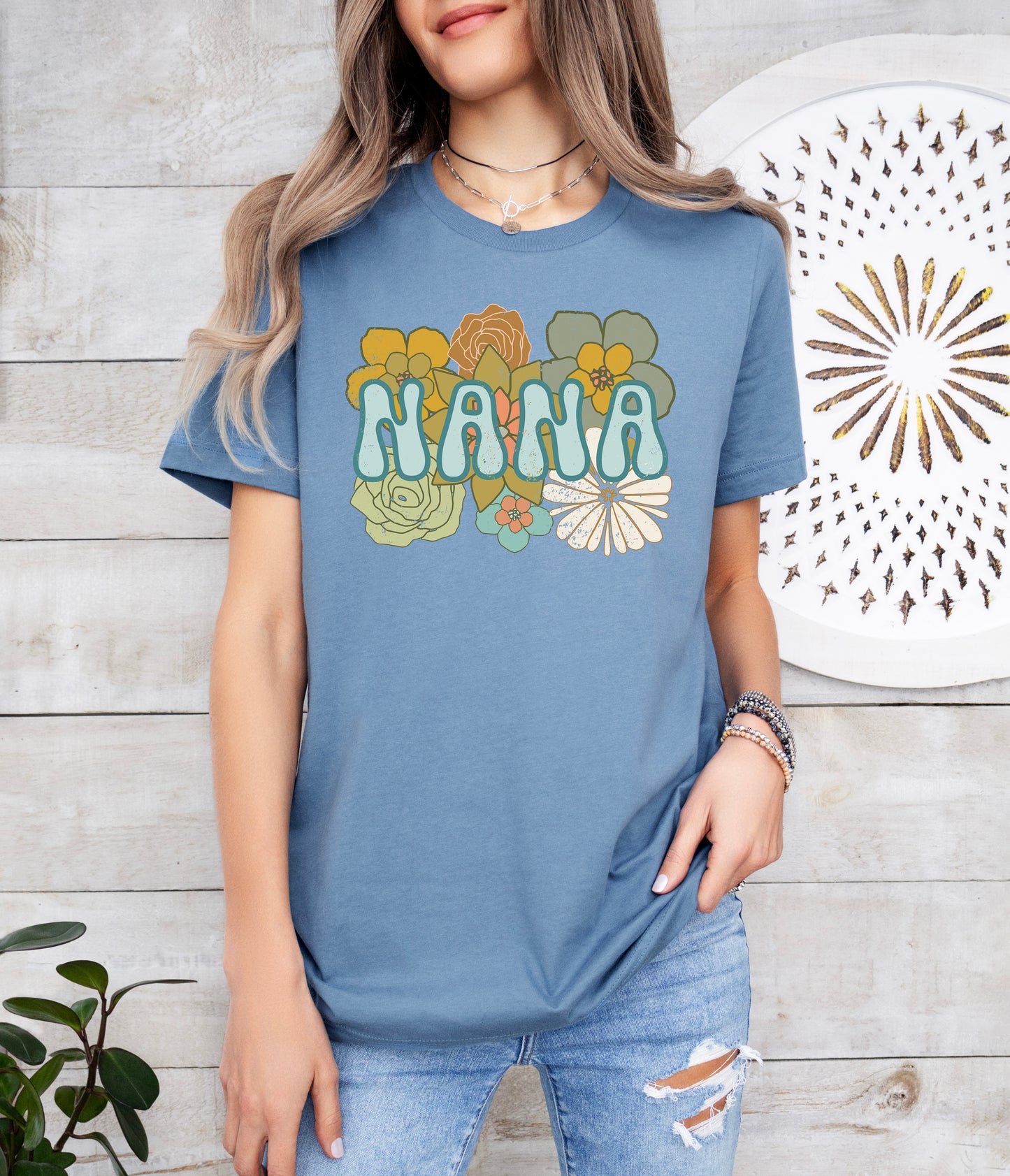 BOHO Flowers Nana Shirt | Light Garment