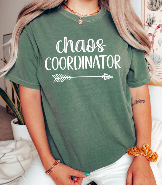 Chaos Coordinator Shirt | Comfort Colors Vintage Style Mom Shirt