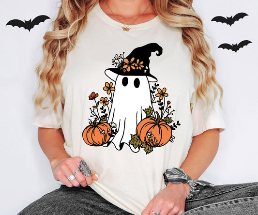 Cute Ghost Witch Halloween Shirt