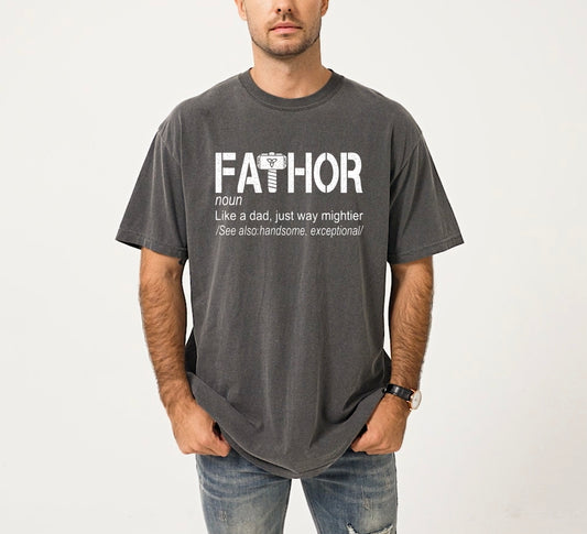 Fathor Shirt | Comfort Colors Vintage Style Dad Shirt