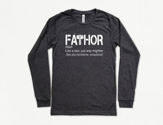 Fathor Shirt Long Sleeve | Long Sleeve Dad Shirt