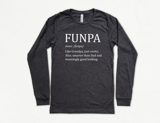 Funpa Shirt Long Sleeve | Long Sleeve Grandpa Shirt