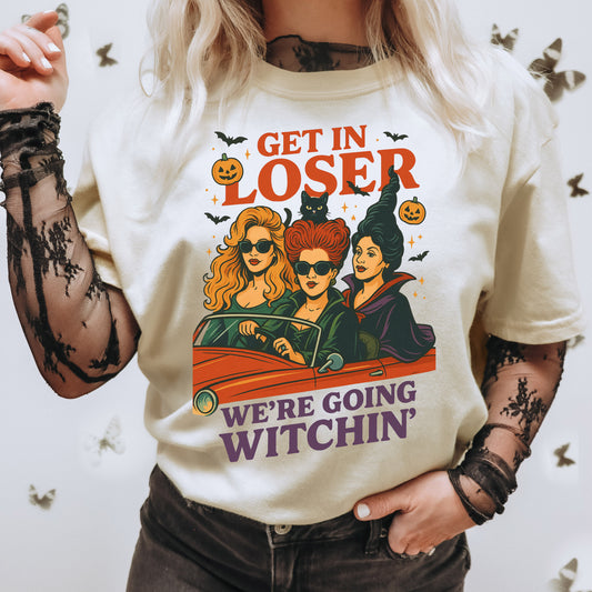 Get in Loser Vintage Style Halloween Shirt