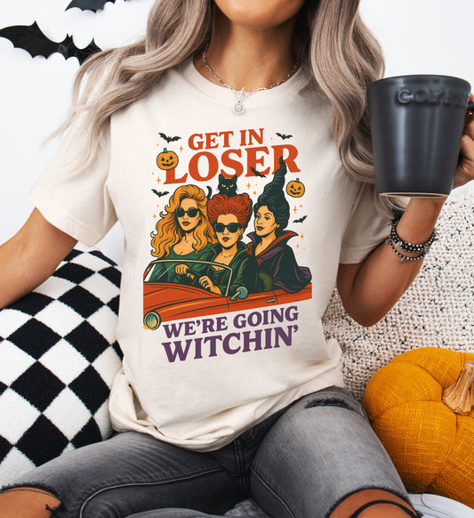 Get In Loser Halloween Shirt | Light Garment