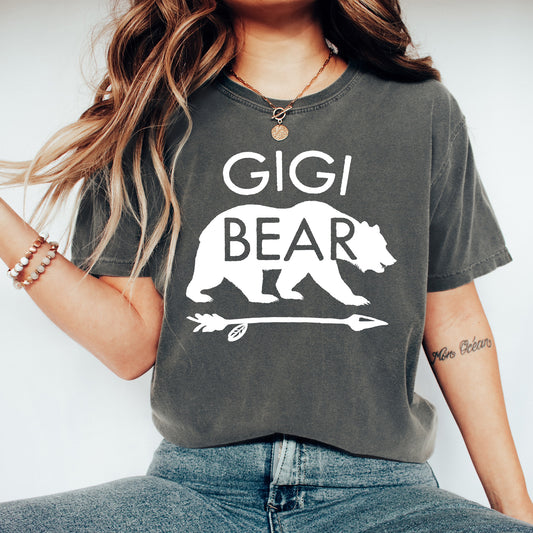 Gigi Bear Shirt | Comfort Colors Vintage Style Gigi Shirt