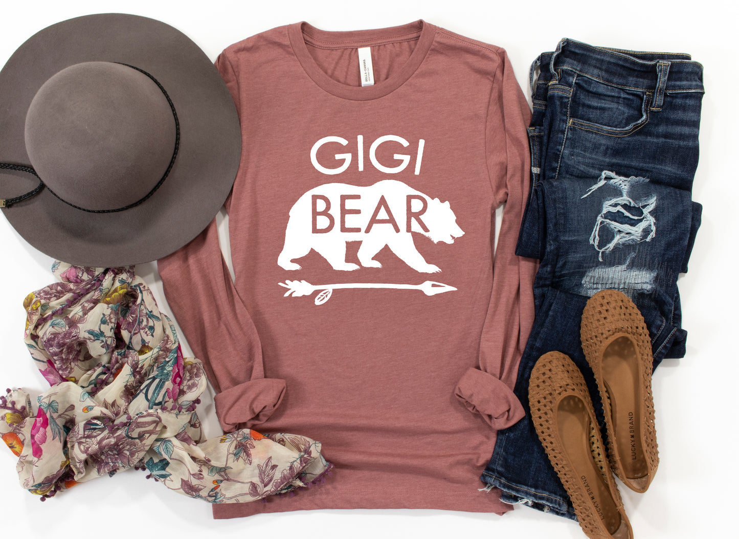 Gigi Bear Shirt Long Sleeve | Long Sleeve Gigi Shirt