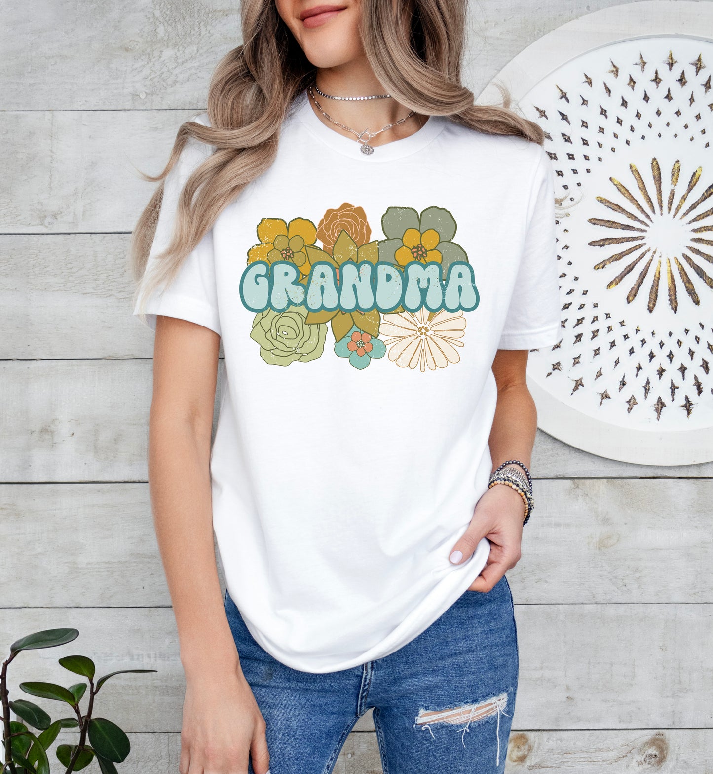 Retro BOHO Grandma Shirt | Light Garment