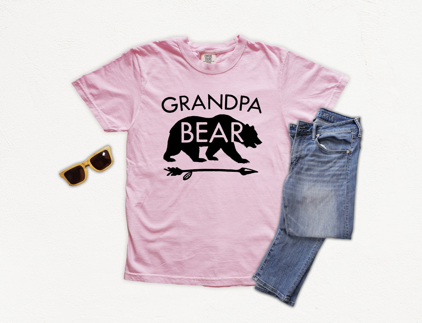 Grandpa Bear Shirt | Comfort Colors Vintage Style Grandpa Shirt