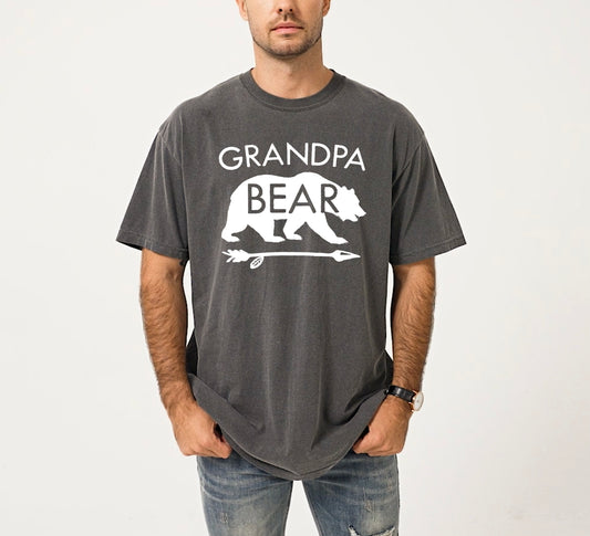 Grandpa Bear Shirt | Comfort Colors Vintage Style Grandpa Shirt