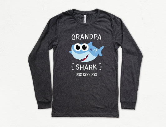 Grandpa Shark Shirt Long Sleeve | Long Sleeve Grandpa Shirt