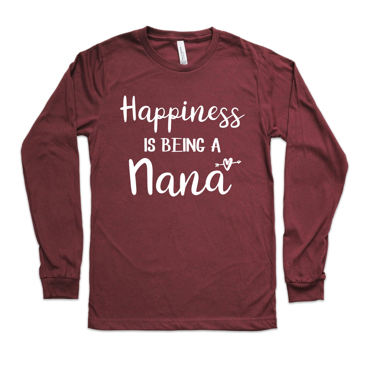 Happiness Is Being A Nana Shirt Long Sleeve | Long Sleeve Nana Shirt