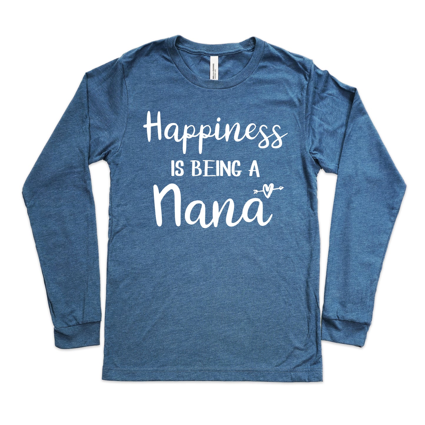 Happiness Is Being A Nana Shirt Long Sleeve | Long Sleeve Nana Shirt