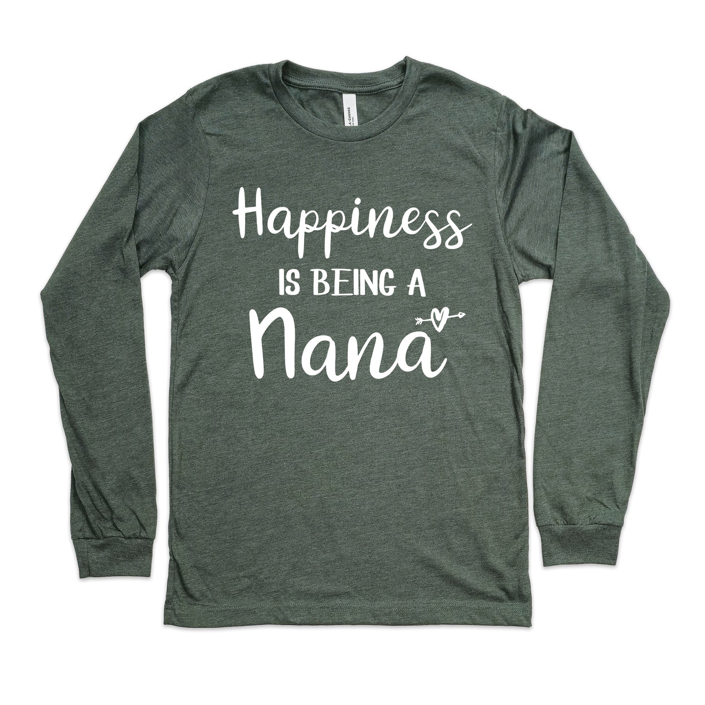 Happiness Is Being A Nana Shirt Long Sleeve | Long Sleeve Nana Shirt