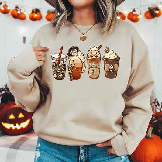 Horror Coffee Lover Halloween Sweatshirt