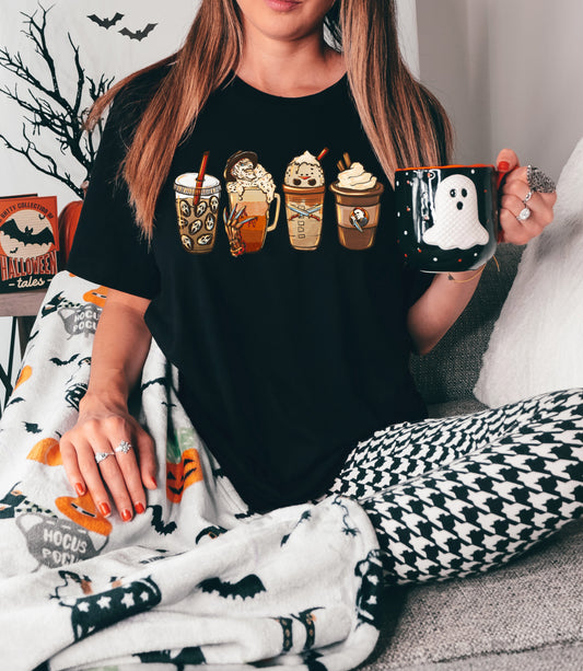 Horror Coffee Lover Halloween Shirt