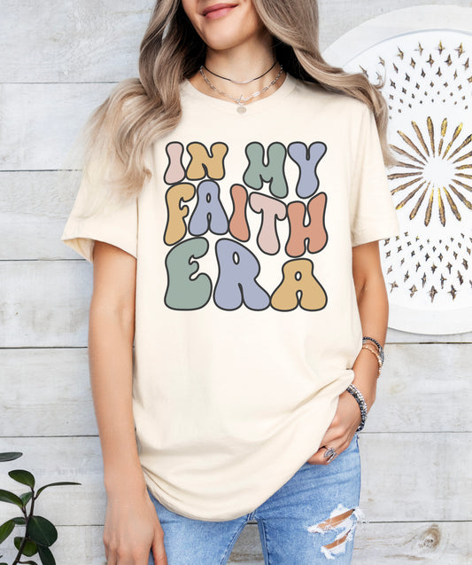 Retro In My Faith Era Shirt | Christian Shirt | Light Garment