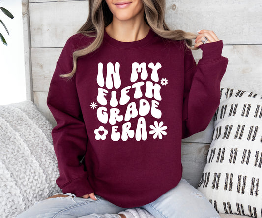 Retro In My Fifth Grade Era Sweatshirt | Teacher Sweatshirt