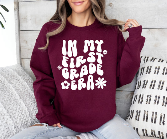 Retro In My First Grade Era Sweatshirt | Teacher Sweatshirt