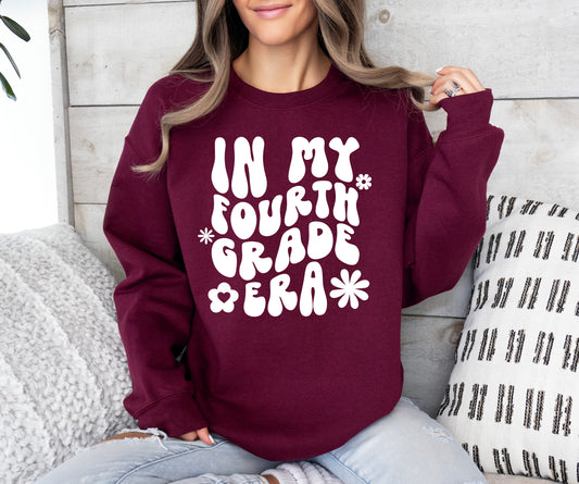 Retro In My Fourth Grade Era Sweatshirt | Teacher Sweatshirt