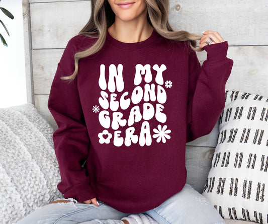 Retro In My Second Grade Era Sweatshirt | Teacher Sweatshirt
