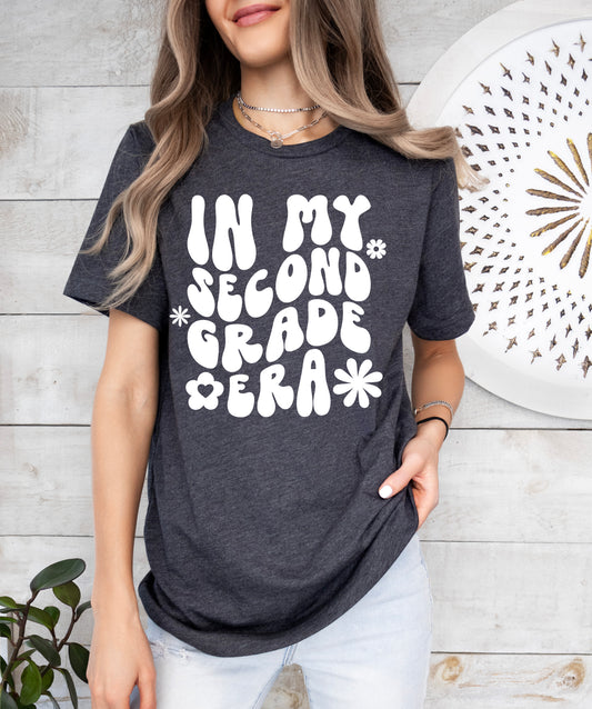 Retro In My Second Grade Era Shirt | Teacher Shirt