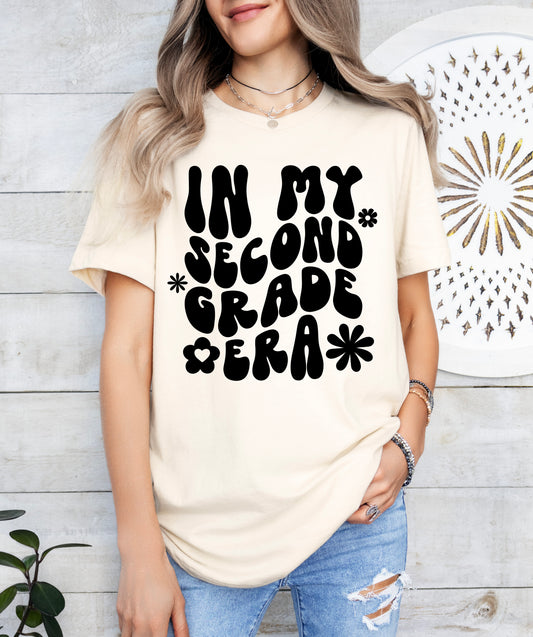 Retro In My Second Grade Era Shirt | Teacher Shirt | Light Garment
