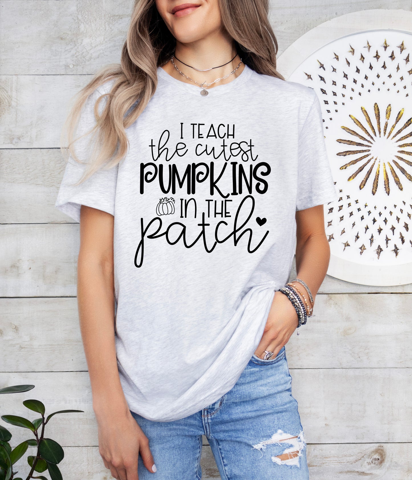 I Teach The Cutest Pumpkins in the Patch Shirt | Fall Teacher Shirt | Light Garment