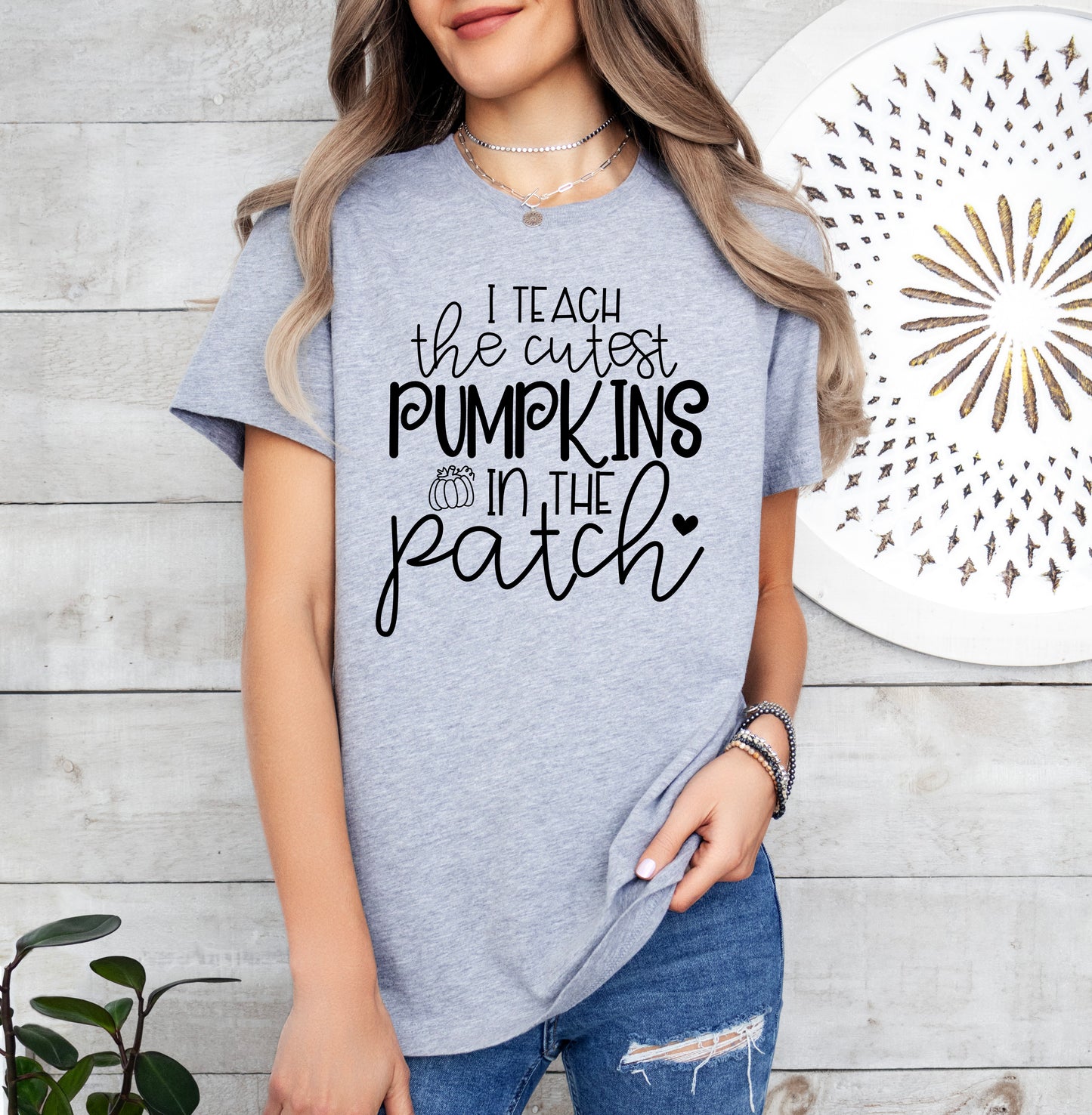 I Teach The Cutest Pumpkins in the Patch Shirt | Fall Teacher Shirt | Light Garment