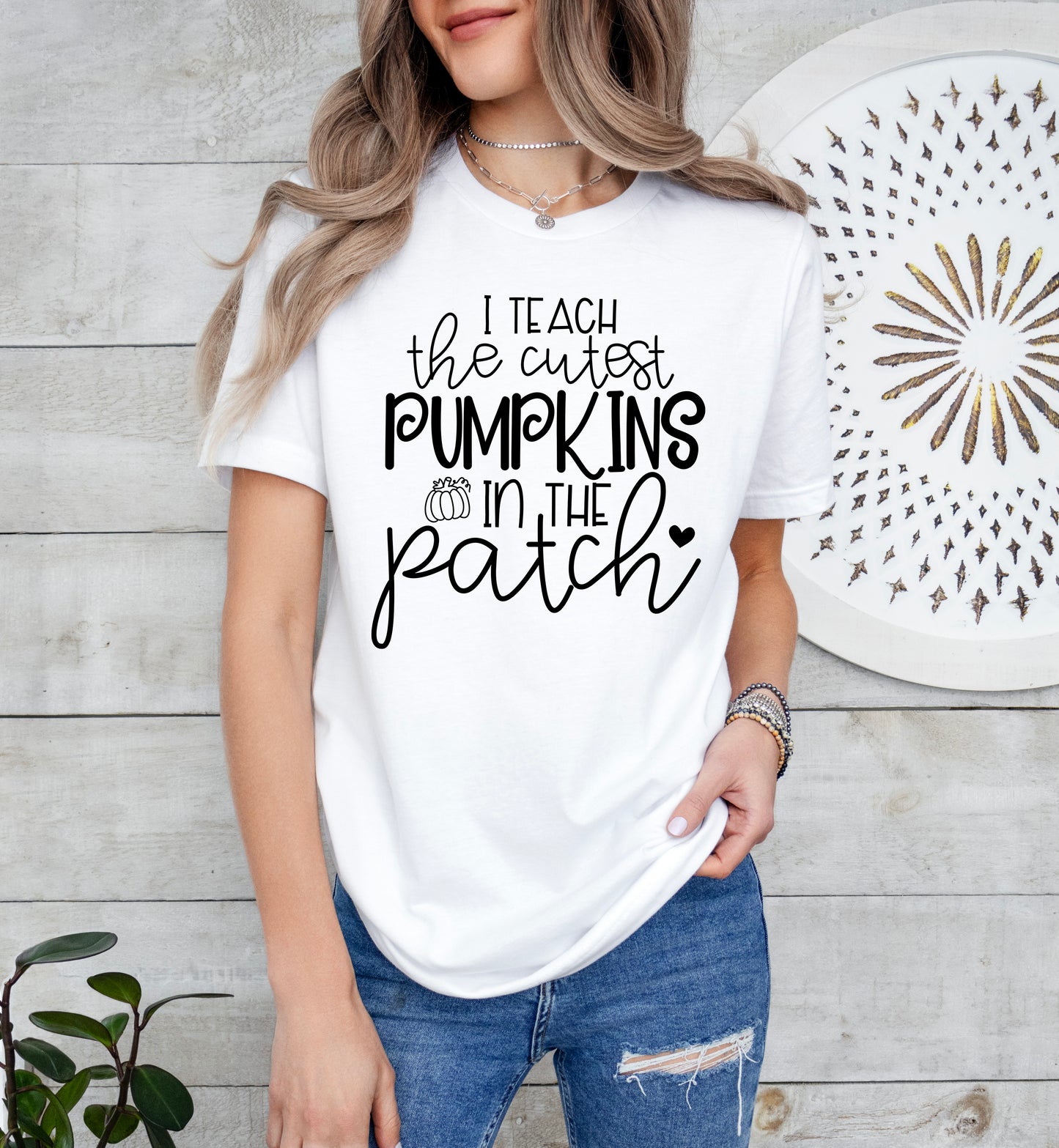 I Teach The Cutest Pumpkins in the Patch Shirt | Fall Teacher Shirt | Light Garment