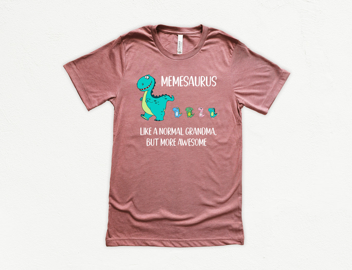 Custom Memesaurus With Little Dino Followers Shirt | Meme Shirt