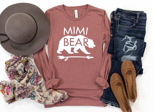 Mimi Bear Shirt Long Sleeve | Long Sleeve Mimi Shirt