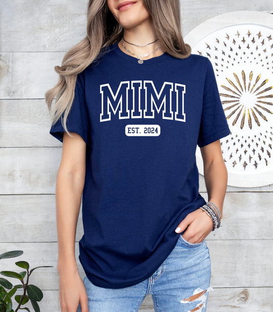 Custom University Style Mimi Shirt