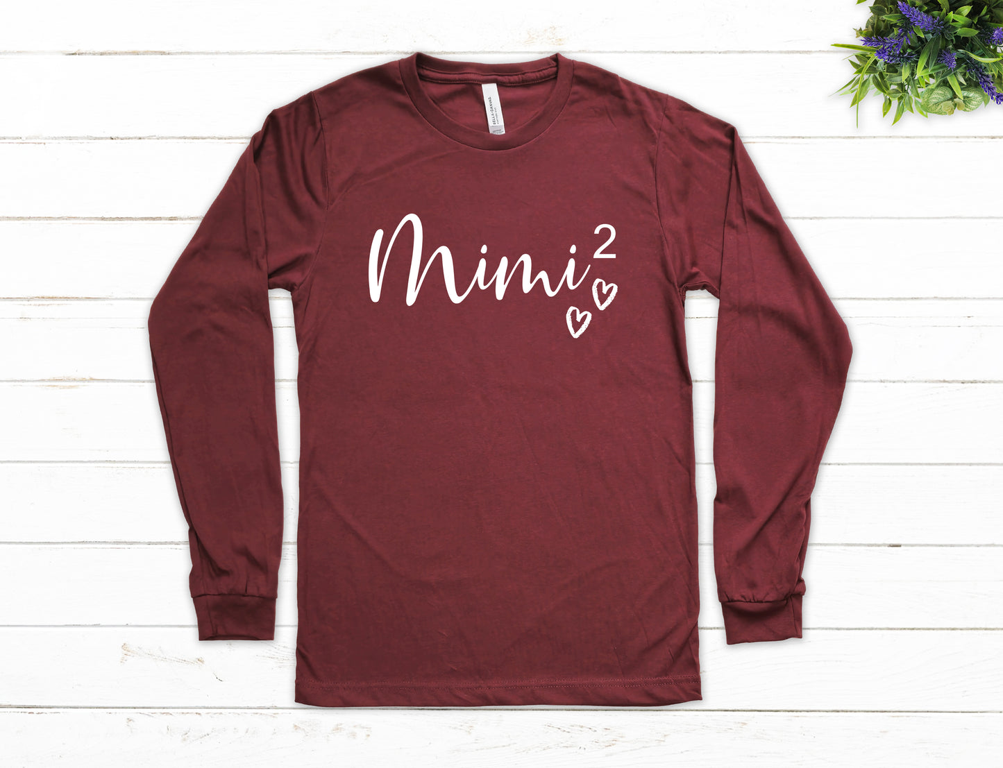 Mimi Again Heart Shirt Long Sleeve | Long Sleeve Mimi Shirt