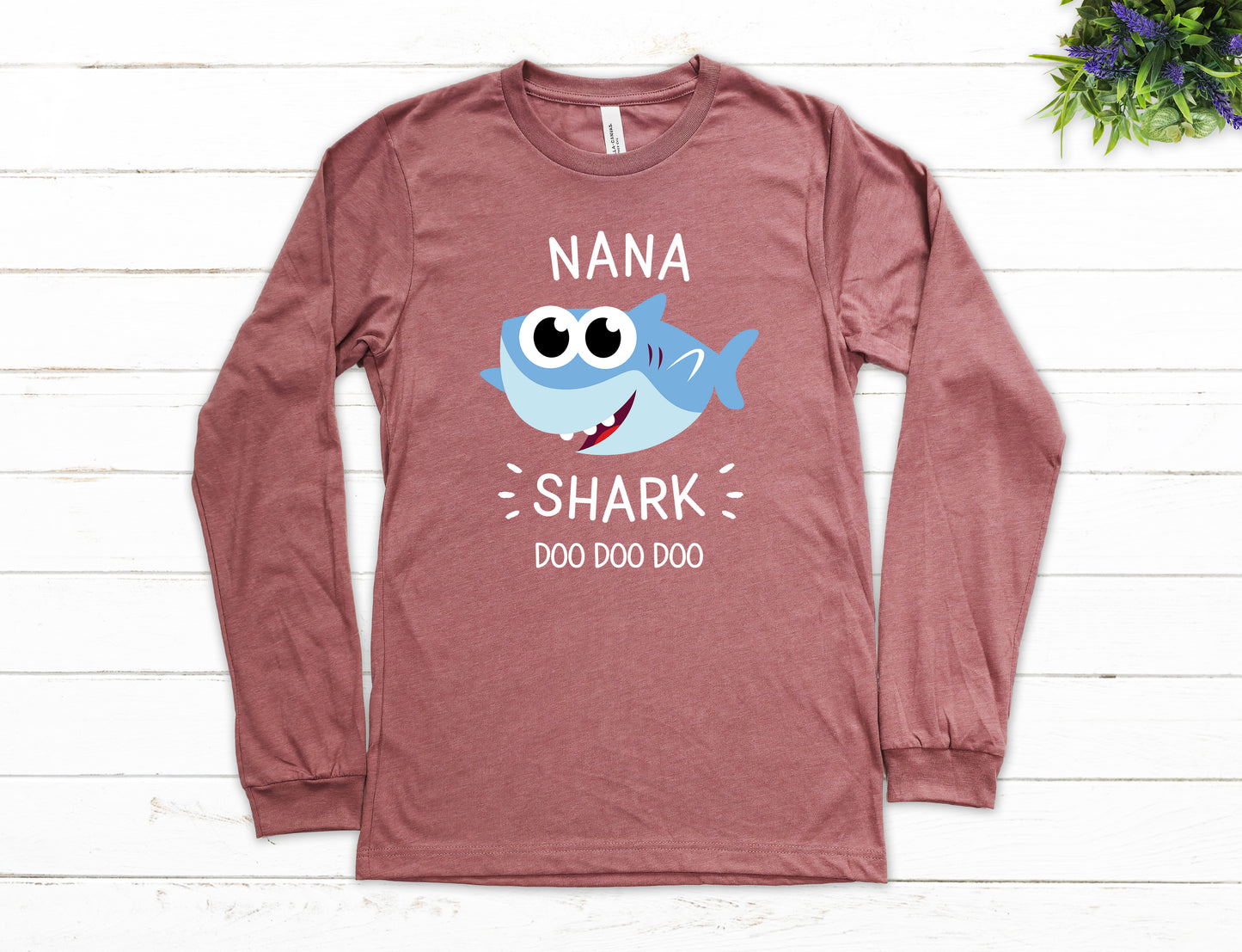 Nana Shark Shirt Long Sleeve | Long Sleeve Nana Shirt