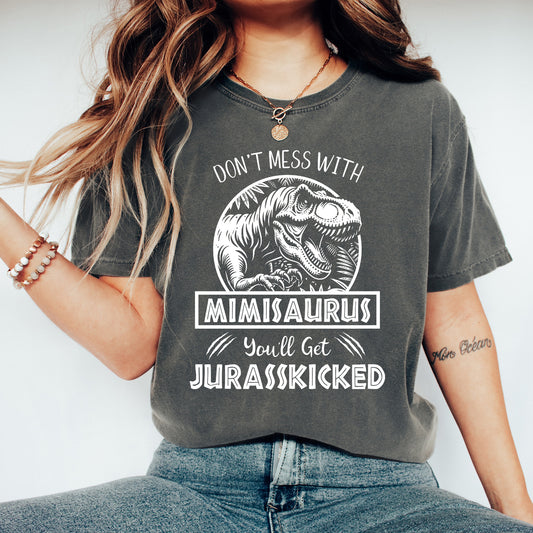 Jurassic Mimisaurus Shirt | Comfort Colors Vintage Style Mimi Shirt