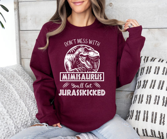 Jurassic Mimisaurus Sweatshirt | Funny Mimi Sweatshirt