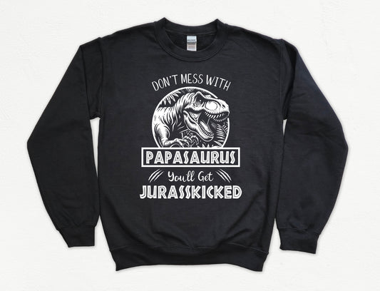 Jurassic Papasaurus Sweatshirt | Grandpa Sweatshirt