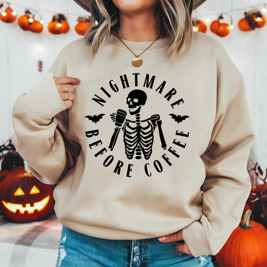 Nightmare Before Coffee Halloween Sweatshirt