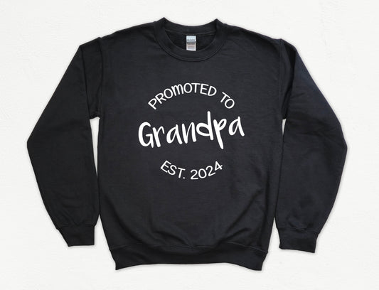 Customizable Promoted to Grandpa Sweatshirt