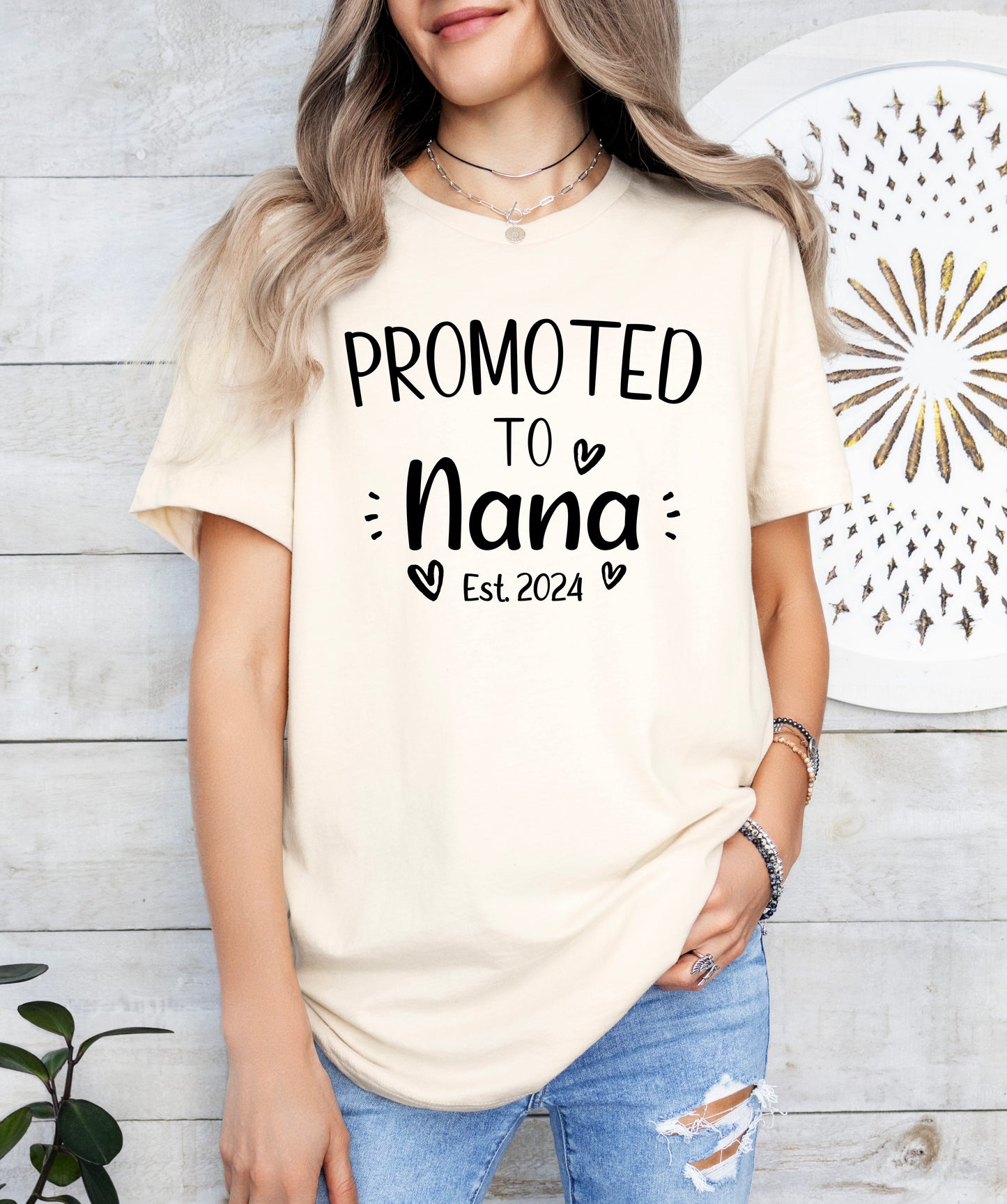 Custom Promoted to Nana Shirt | Light Garment