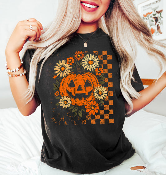 Pumpkin Halloween Vintage Style Shirt (B)