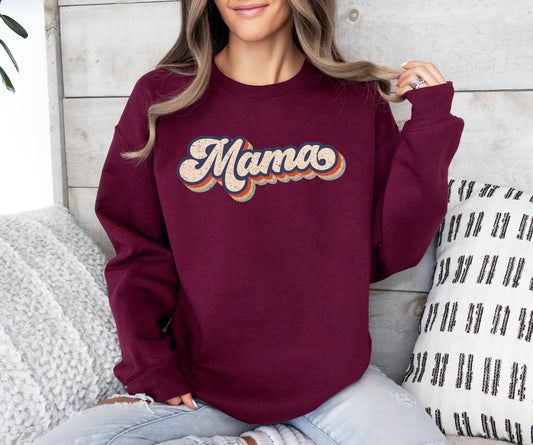 Retro Mama Sweatshirt | Mom Sweatshirt