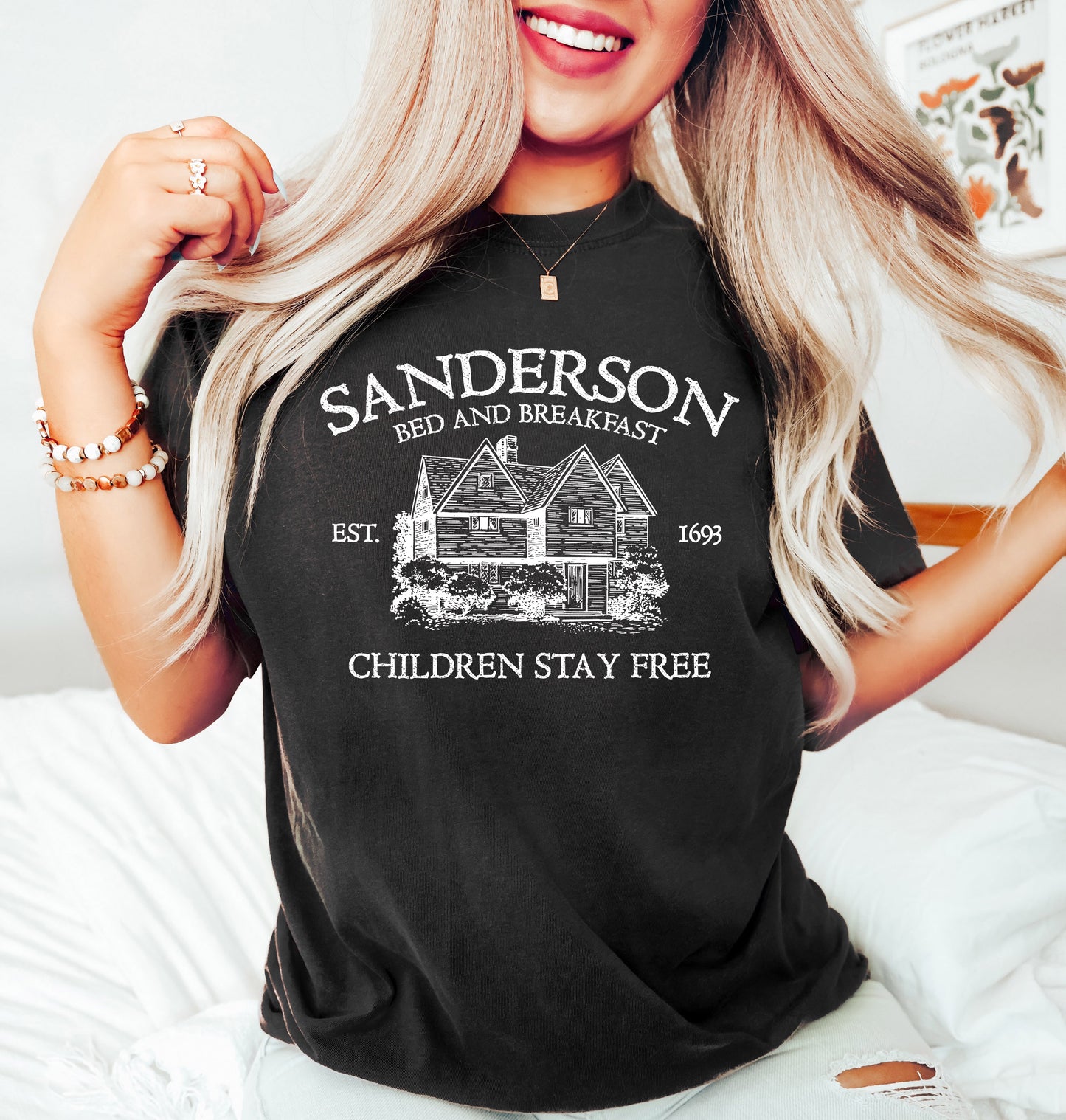 Sanderson Bed and Breakfast Vintage Style Halloween Shirt