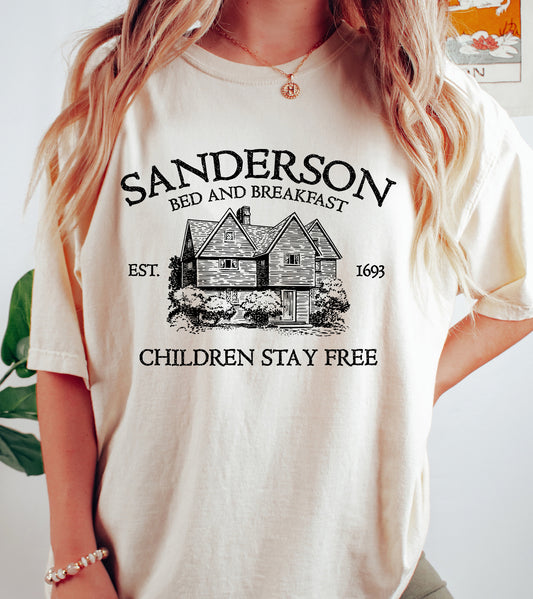 Sanderson Bed and Breakfast Vintage Style Halloween Shirt