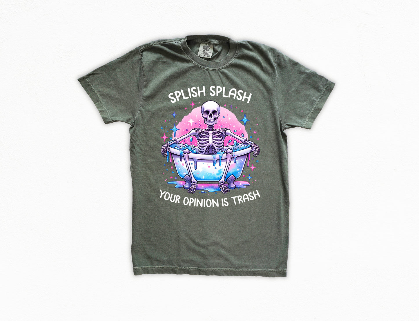 Splish Splash Your Opinion is Trash Shirt | Comfort Colors Vintage Style Funny Shirt