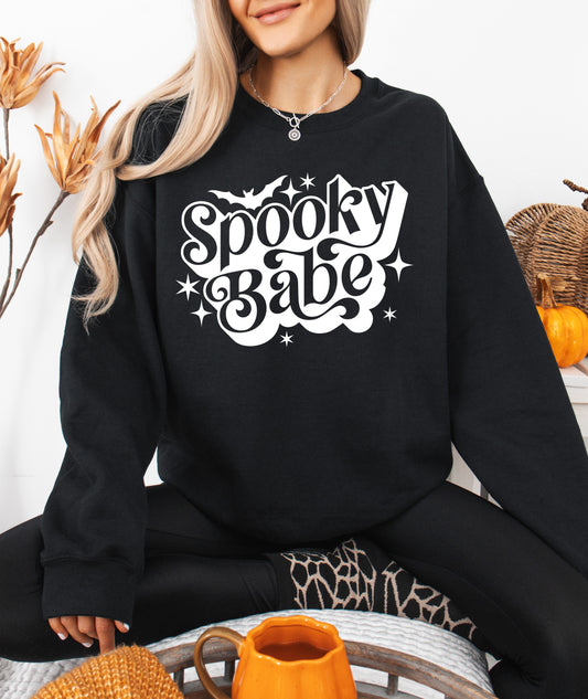 Spooky Babe Halloween Sweatshirt