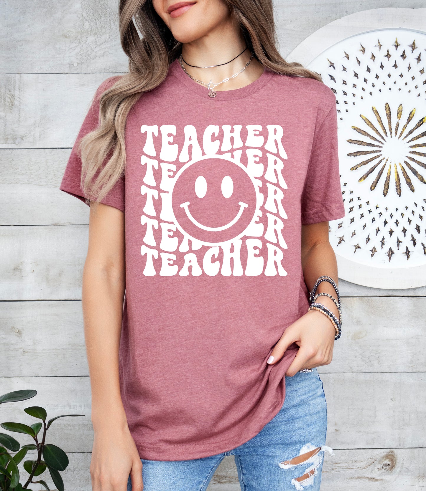 Retro Wave Teacher Shirt