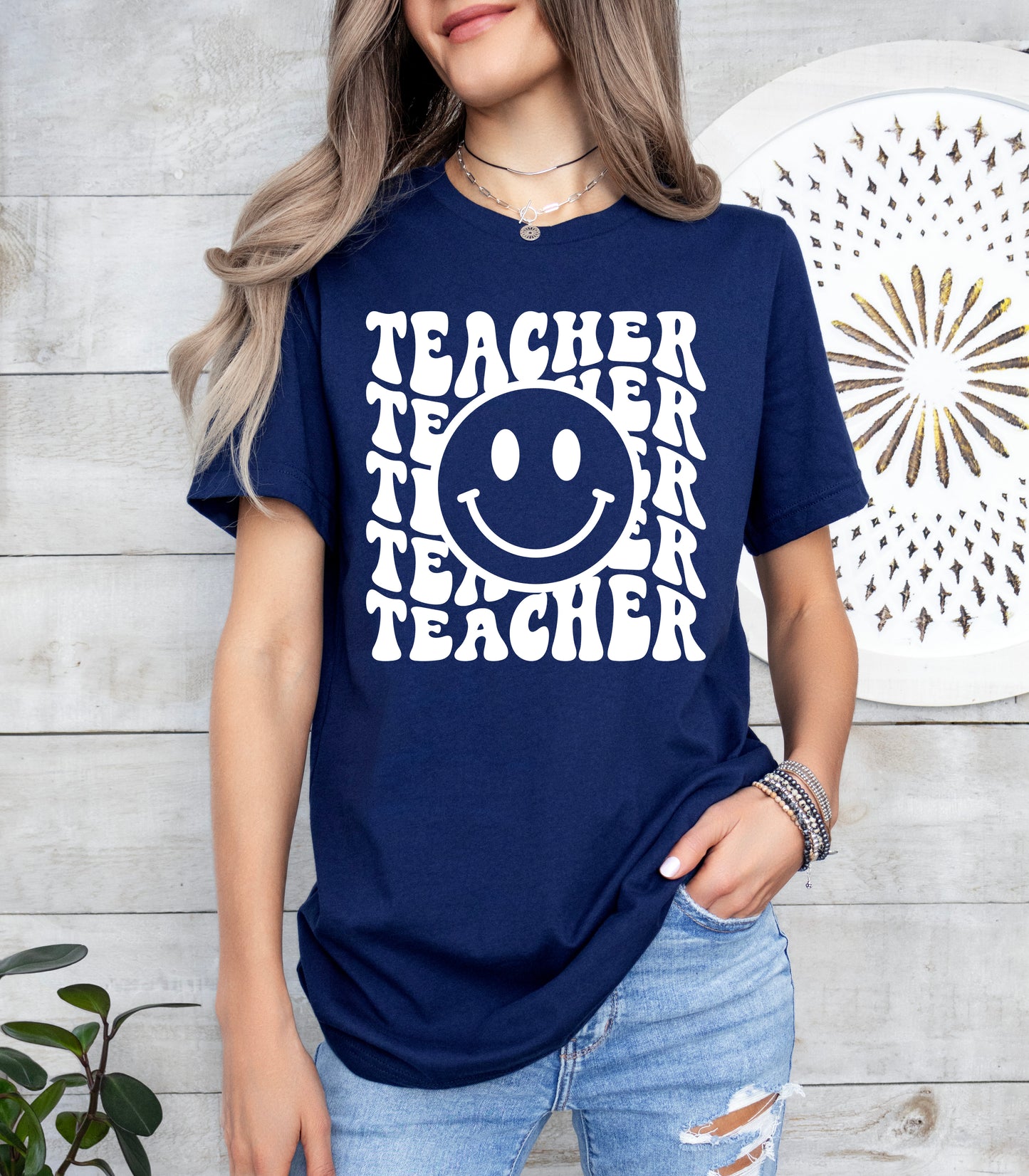 Retro Wave Teacher Shirt